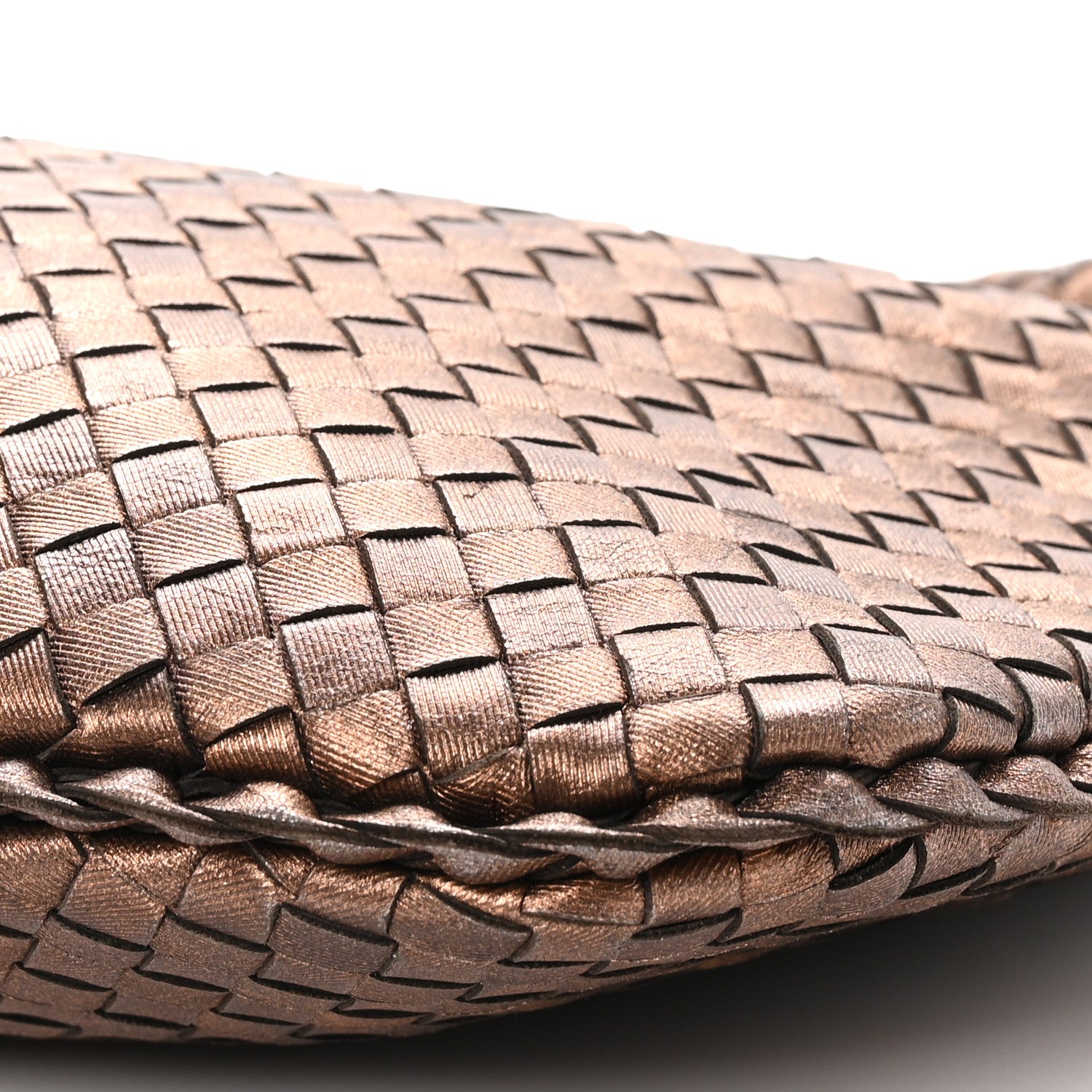 Bottega Veneta Metallic Nappa Intrecciato Medium Veneta Hobo Copper 9 of 9