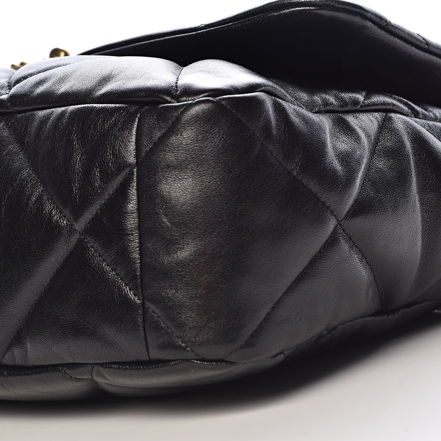 Chanel Goatskin Quilted Maxi 19 Flap Black 9 of 11