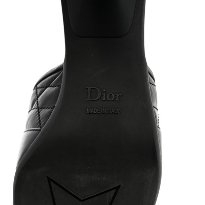 Christian Dior Calfskin Cannage Quilted Dio(r)evolution 80mm Slide Sandals 39 Black 8 of 8