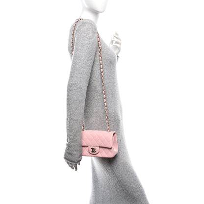 Chanel Lambskin Quilted Mini Rectangular Flap Pink 2 of 10