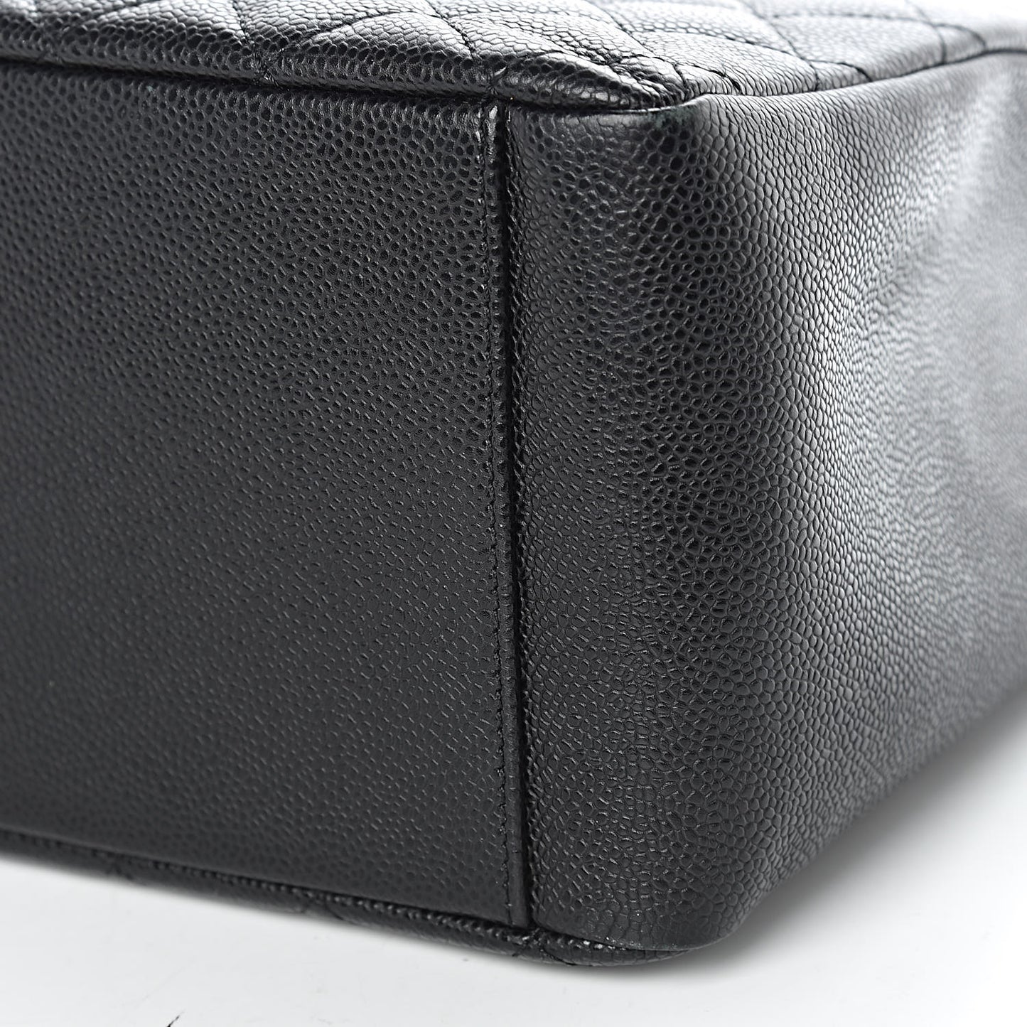 Caviar Quilted Grand Shopping Tote GST Black