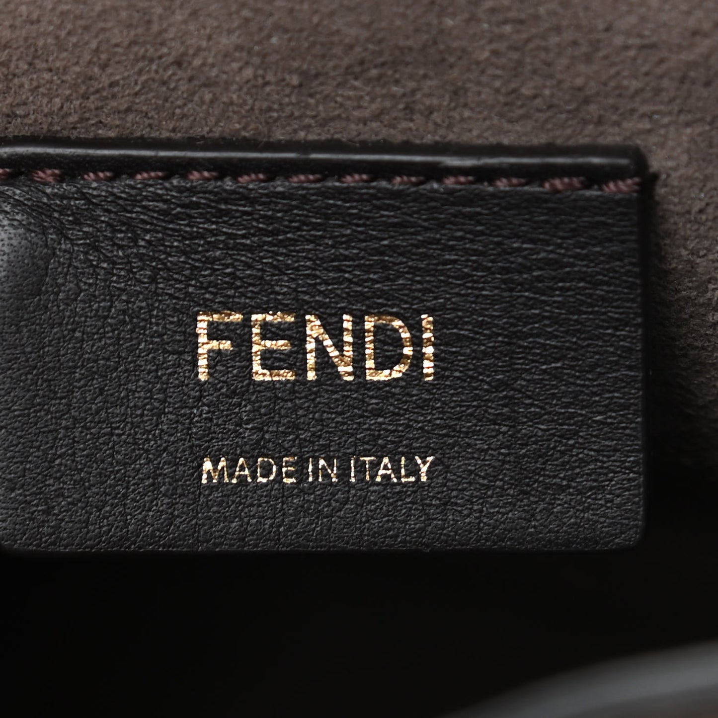 Vitello Liberty F is Fendi Bi-Color FF 1974 Embossed Mini Mon Tresor Bucket Bag Maya Black