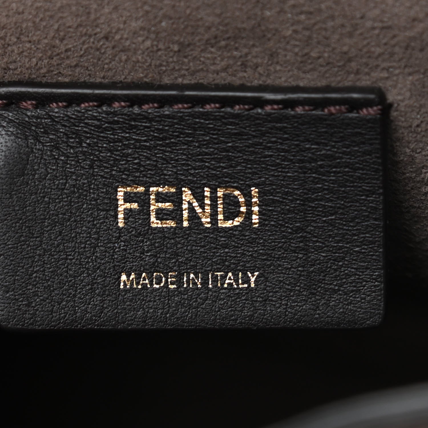 Fendi Vitello Liberty F is Fendi Bi-Color FF 1974 Embossed Mini Mon Tresor Bucket Bag Maya Black 6 of 14