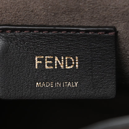 Fendi Vitello Liberty F is Fendi Bi-Color FF 1974 Embossed Mini Mon Tresor Bucket Bag Maya Black 6 of 14