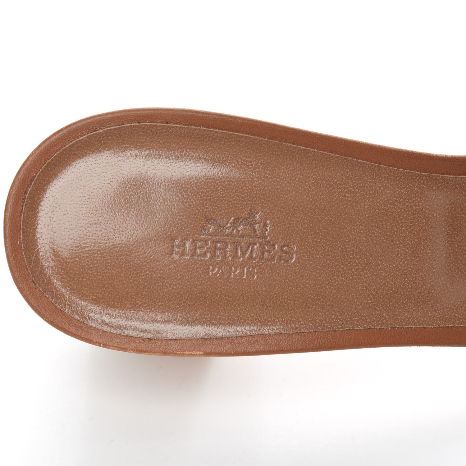 Hermes Calfskin Oasis Sandals 40 Gold 7 of 18
