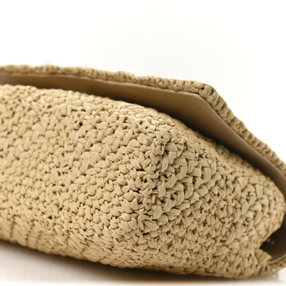 Saint Laurent Raffia Monogram Medium Jamie Natural Avorio 9 of 10
