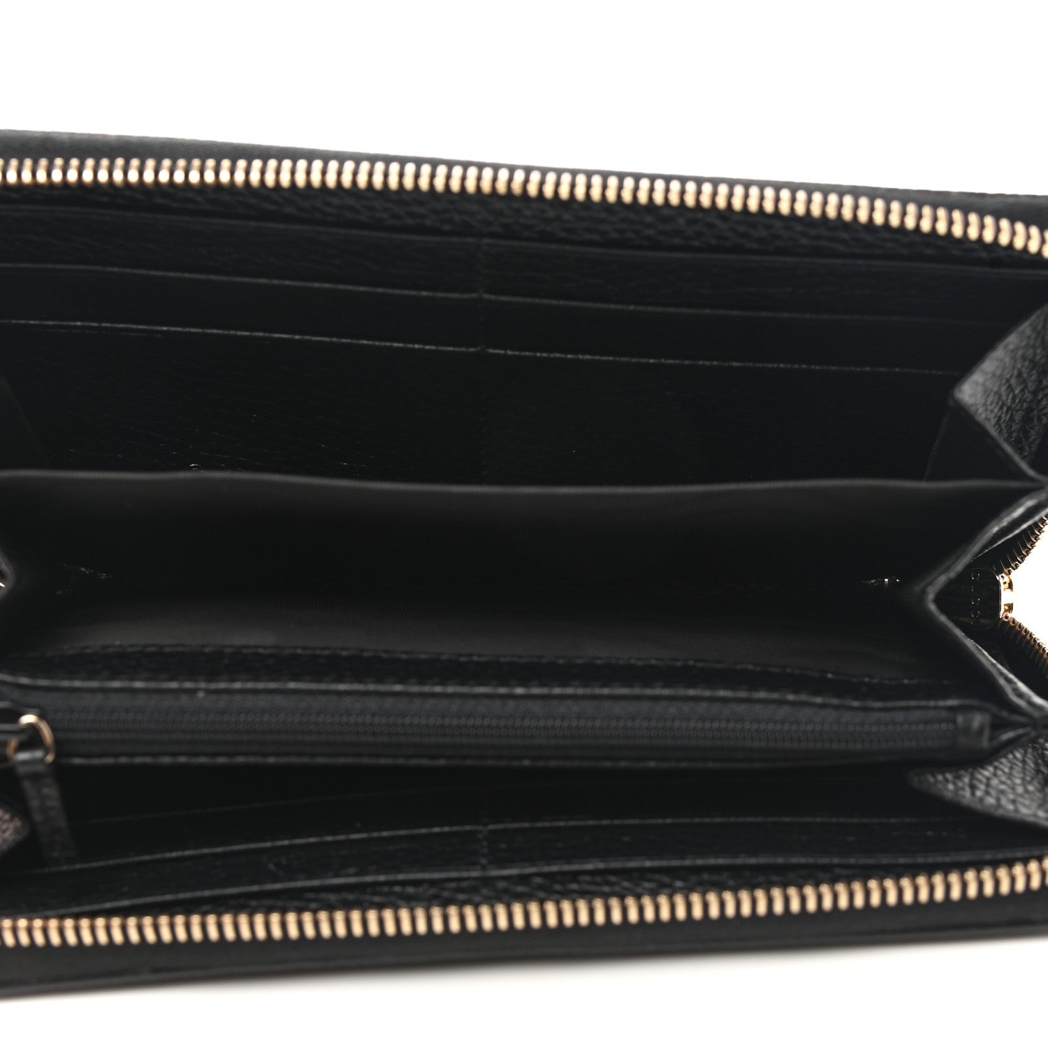 Gucci Pebbled Calfskin Soho Zip Around Wallet Black 5 of 8