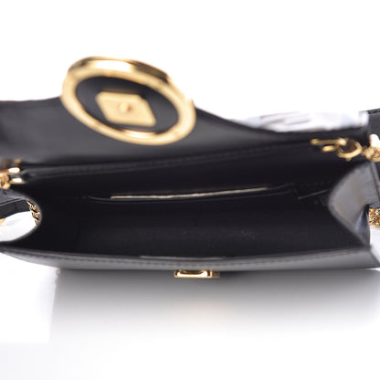 Fendi Vitello Liberty F is Fendi Bi-Color FF 1974 Embossed Envelope Belt Bag Maya Black 6 of 11
