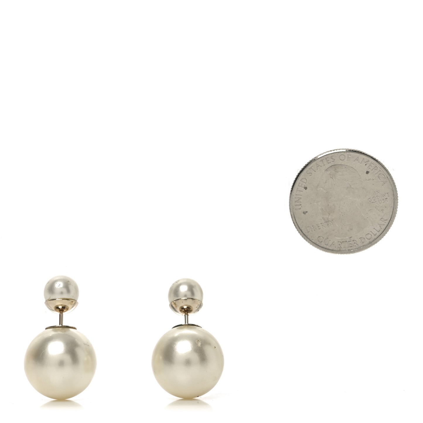 Pearl Mise En Dior Tribal Earrings Gold