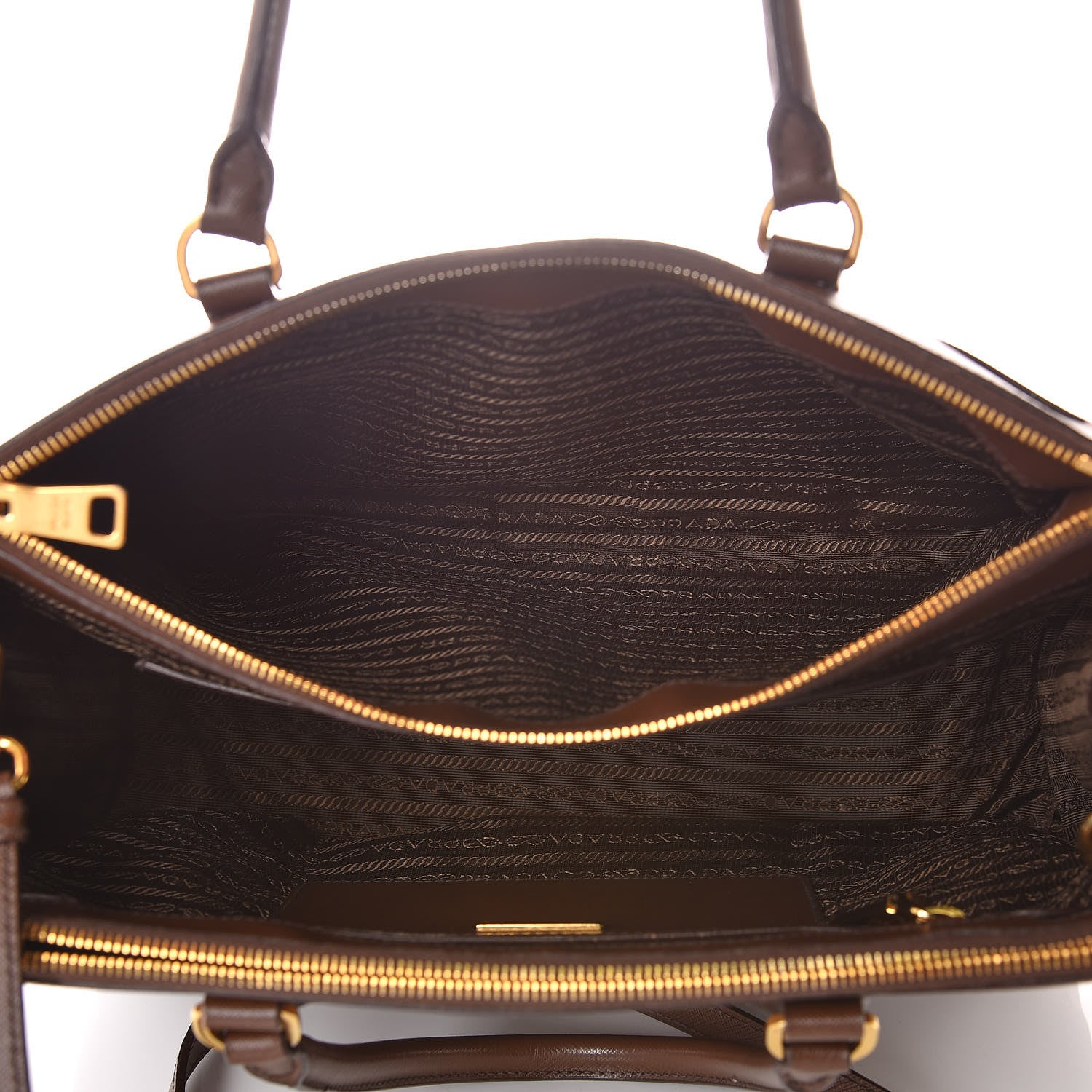 Prada Saffiano Medium Galleria Double Zip Tote Cacao 9 of 11