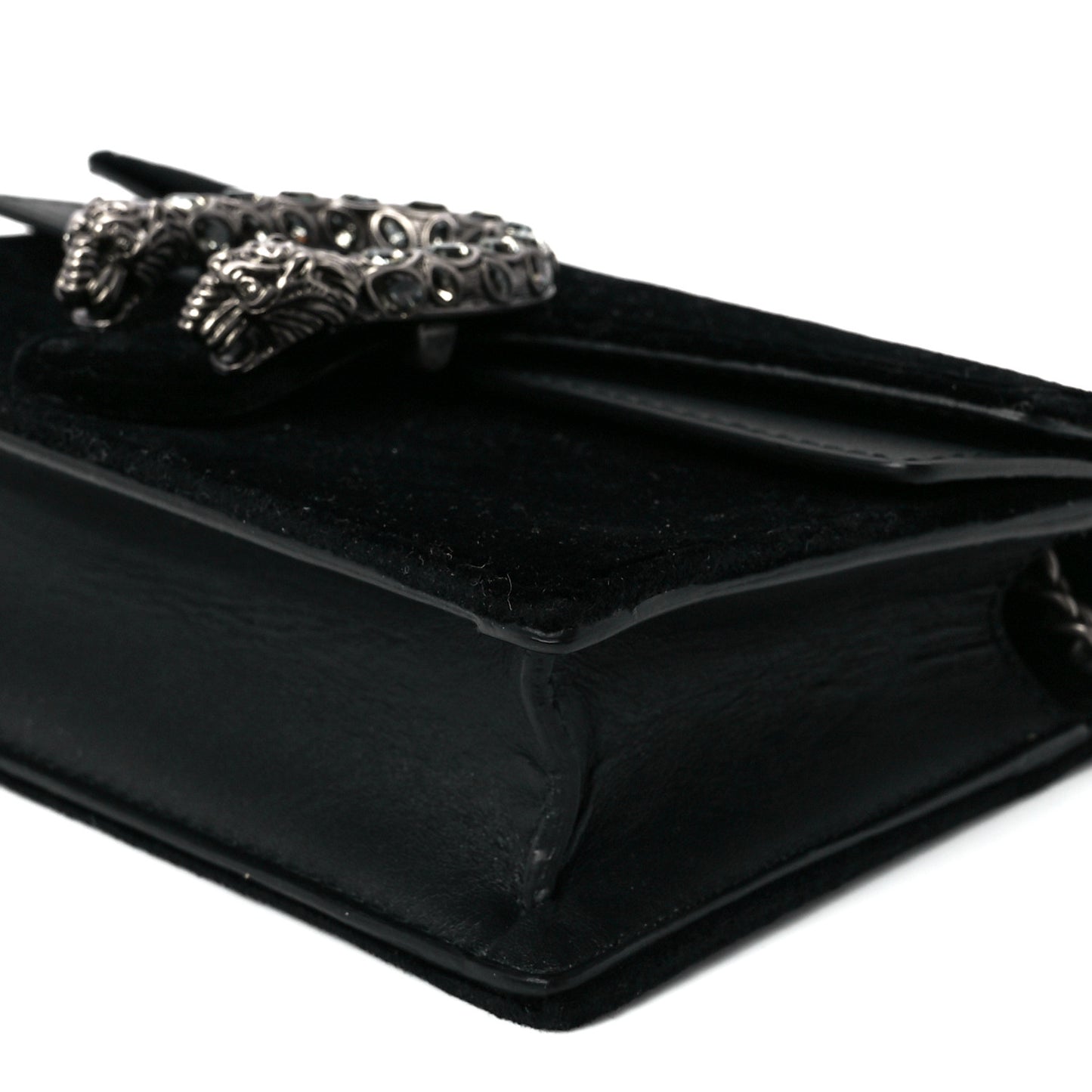 Velvet Super Mini Dionysus Shoulder Bag Black