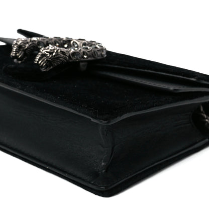 Gucci Velvet Super Mini Dionysus Shoulder Bag Black 10 of 10