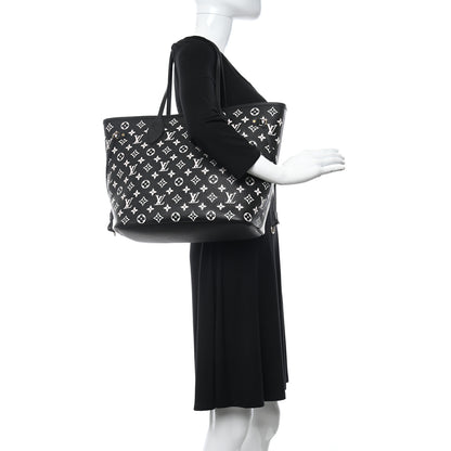 Louis Vuitton Empreinte Spring In The City Neverfull MM Black White Pink 2 of 9