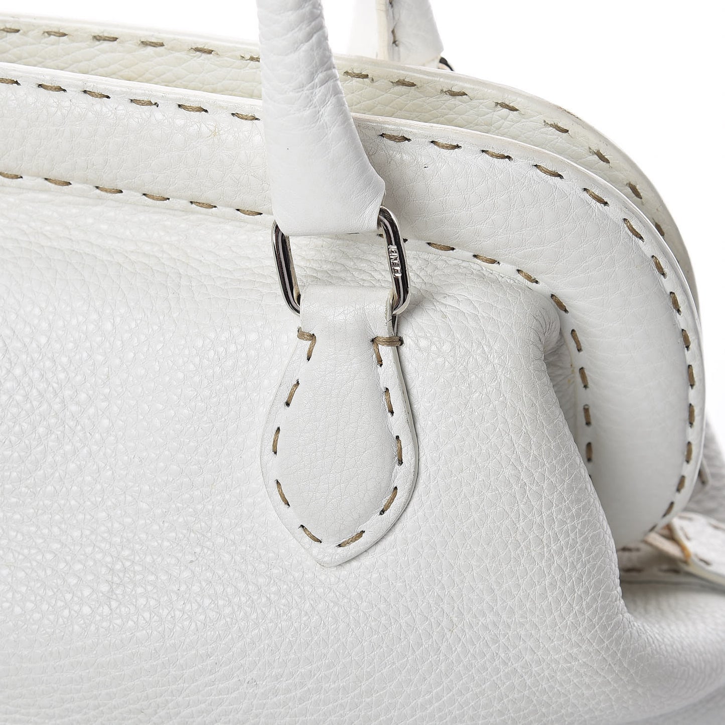 Calfskin Romano Selleria Adele 1328 Bag White