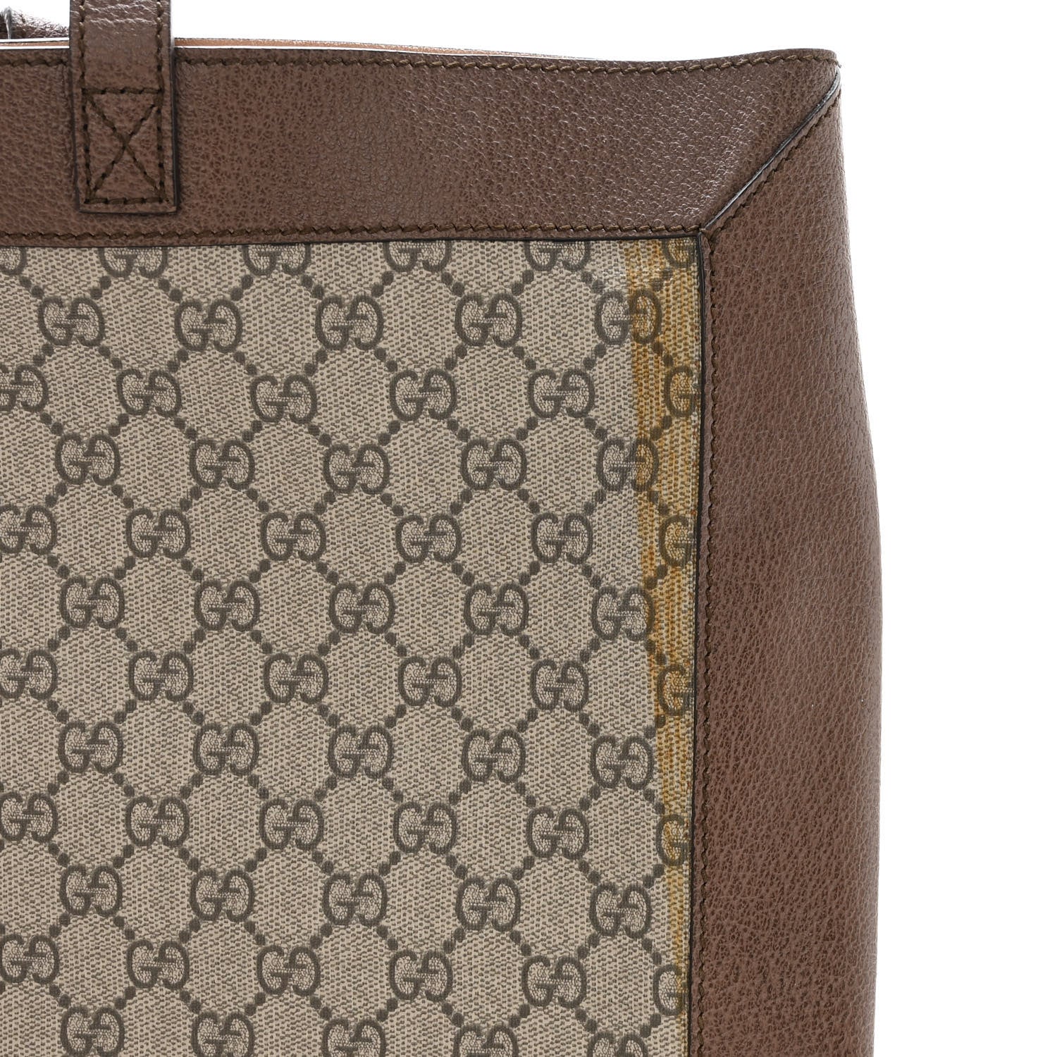 Gucci GG Supreme Monogram Web Ophidia Tote Brown 11 of 11