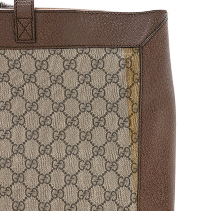 Gucci GG Supreme Monogram Web Ophidia Tote Brown 11 of 11