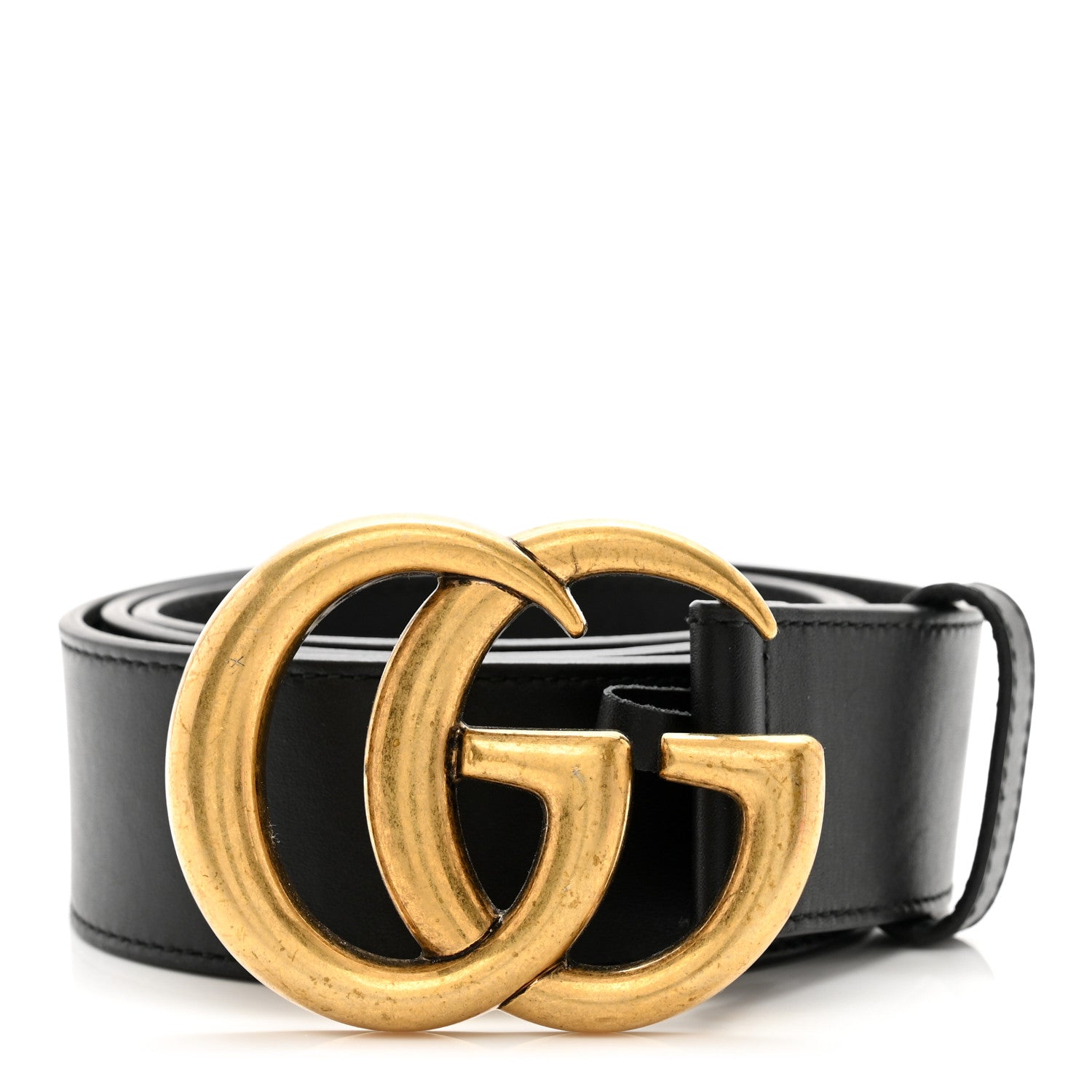 Gucci Calfskin Double G 40mm Belt 85/34 Black 1 of 6