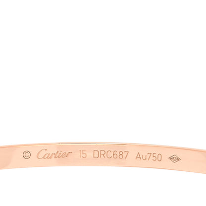 Cartier 18K Pink Gold Small LOVE Bracelet 15 3 of 5