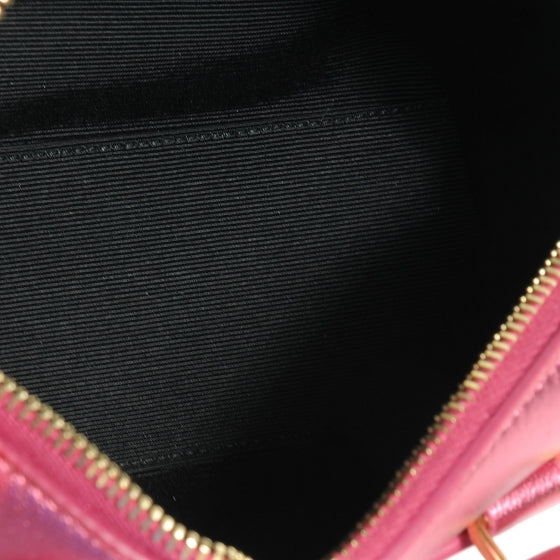 Metallic Leather Classic Duffle Toy Pink
