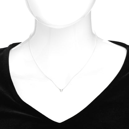 Tiffany Sterling Silver Diamond .05ct Elsa Peretti Diamonds by the Yard Pendant Necklace 2 of 4