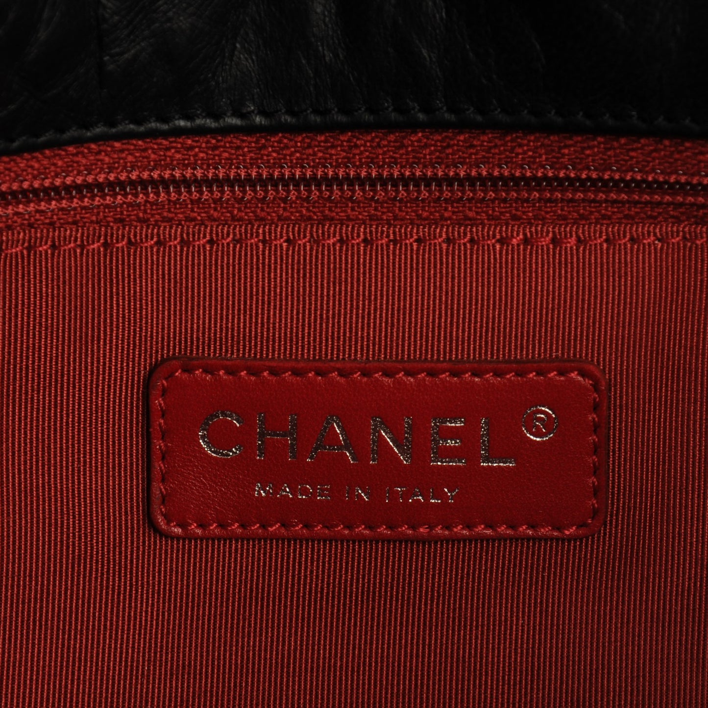 Calfskin Ultra Stitch Oversize Flap Black