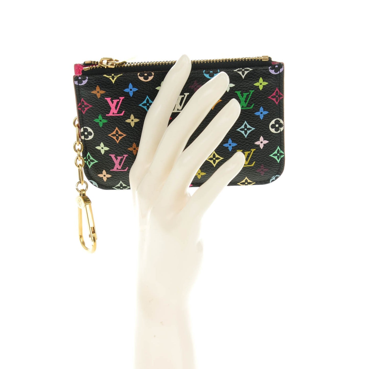 Monogram Multicolor Key Pouch Black Grenade