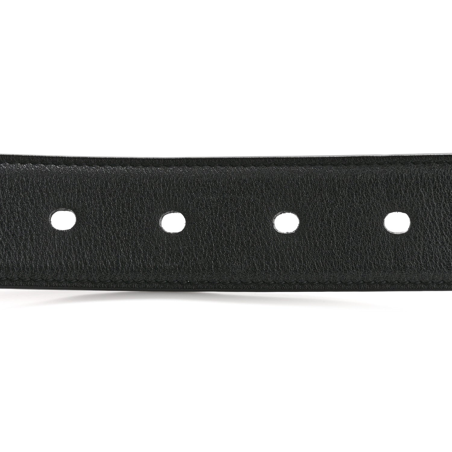 Saint Laurent Smooth Calfskin Monogram Square Buckle Belt 85 34 Black 3 of 8