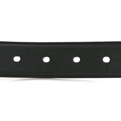 Saint Laurent Smooth Calfskin Monogram Square Buckle Belt 85 34 Black 3 of 8