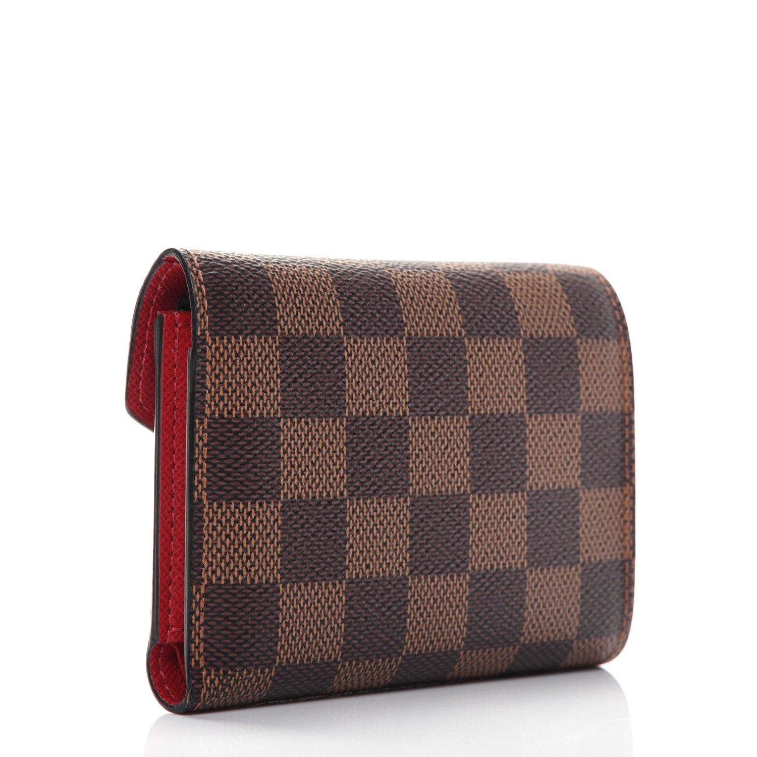 Louis Vuitton Damier Ebene Victorine Wallet Red 3 of 12