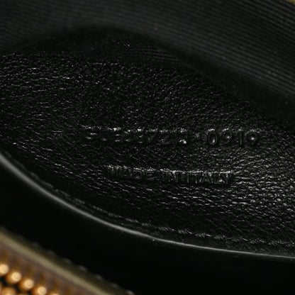 Saint Laurent Sheepskin Matelasse Chevron Monogram Medium College Bag Military Olive 7 of 14