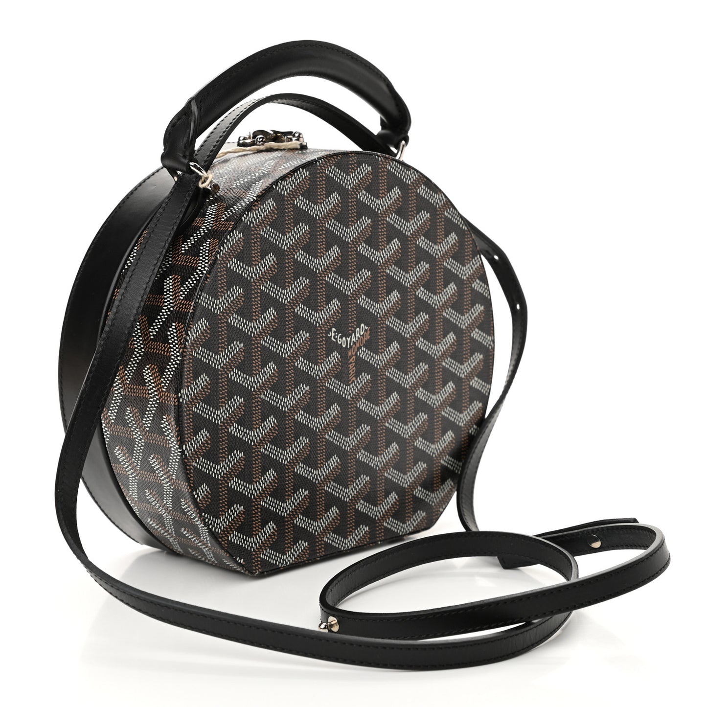 Goyardine Alto Hatbox Black