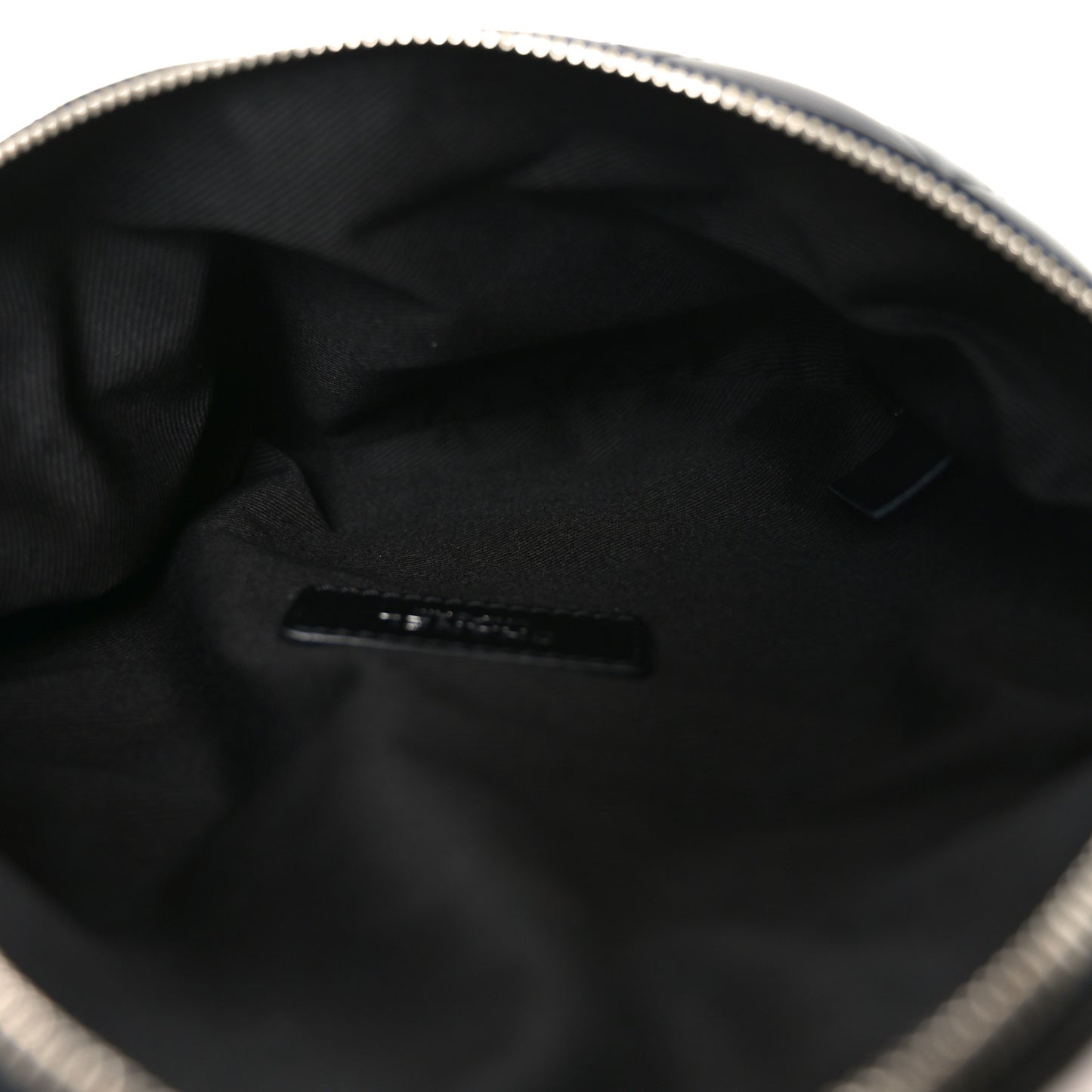 Calfskin Quilted Uniform Waist Belt Bag Black