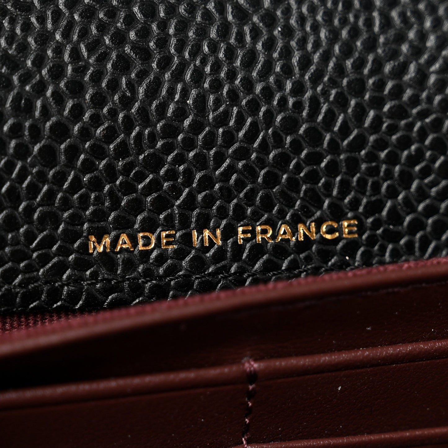 Caviar Quilted Large Gusset Flap Wallet Black