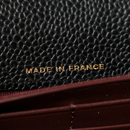 Chanel Caviar Quilted Large Gusset Flap Wallet Black 7 of 8