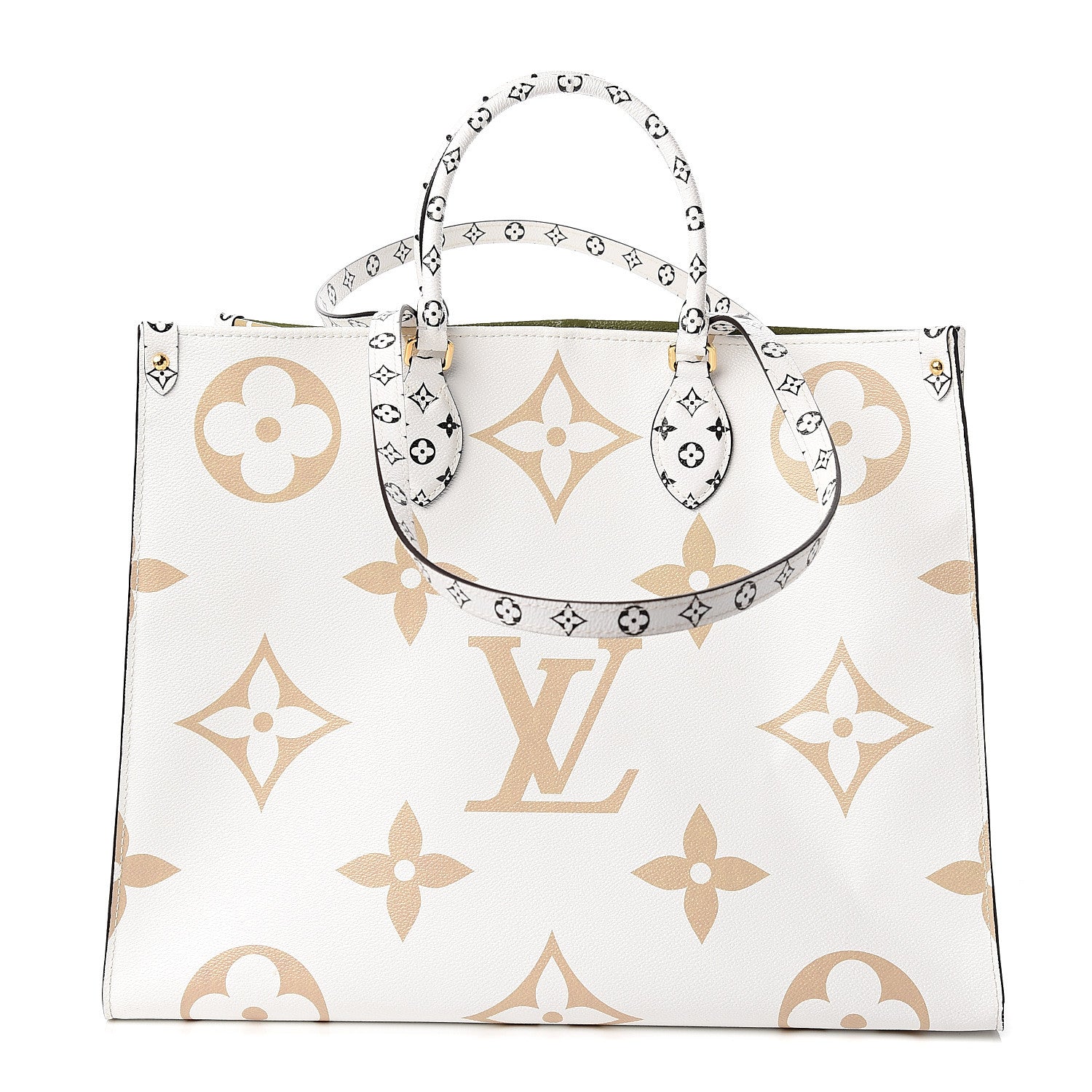 Louis Vuitton Monogram Giant Onthego GM Kaki Beige 1 of 9