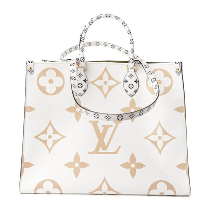 Louis Vuitton Monogram Giant Onthego GM Kaki Beige 1 of 9