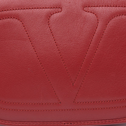 Valentino Garavani Vitello Small Logo Go Crossbody Bag Red 9 of 10