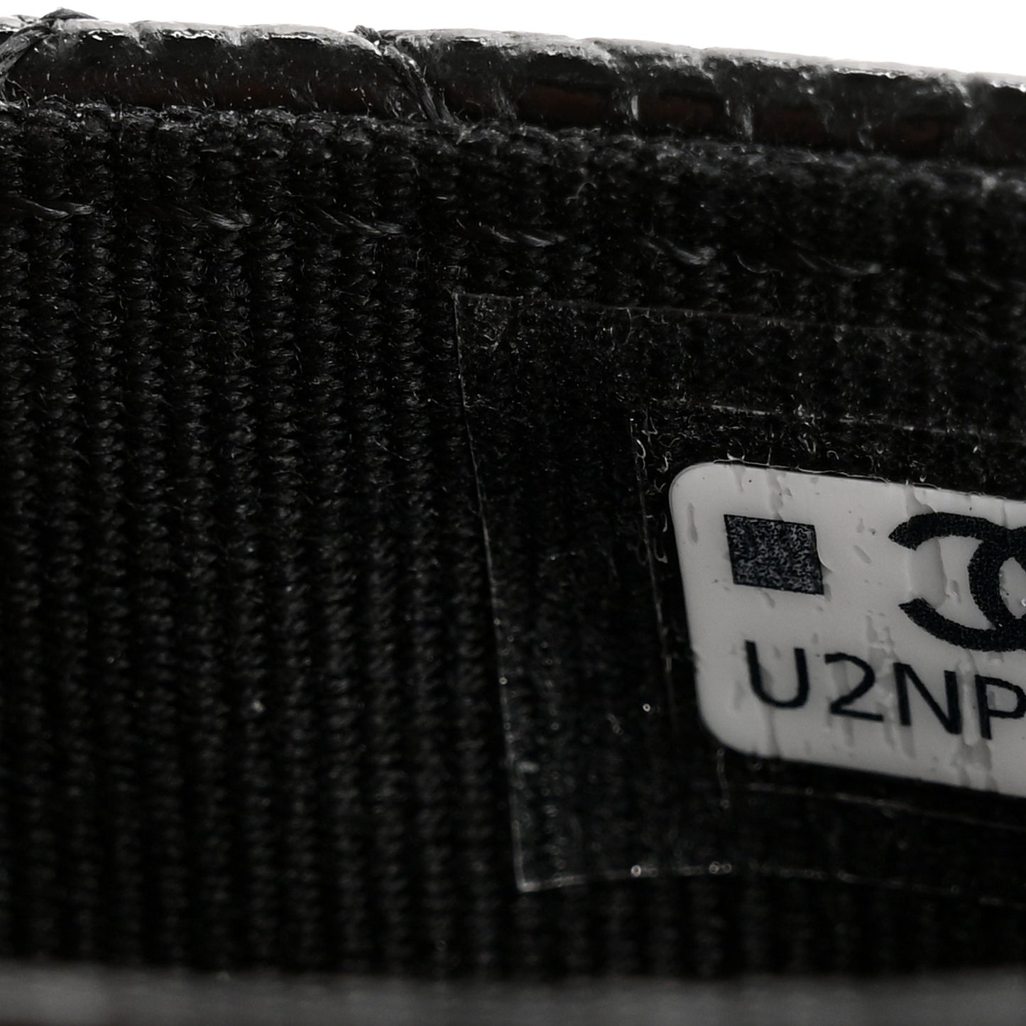 Caviar Quilted Flap Card Holder Wallet Black