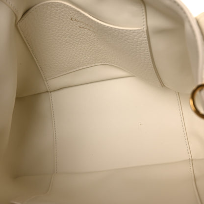 Christian Dior Calfskin Medium Signature Bucket Bag Latte 6 of 10