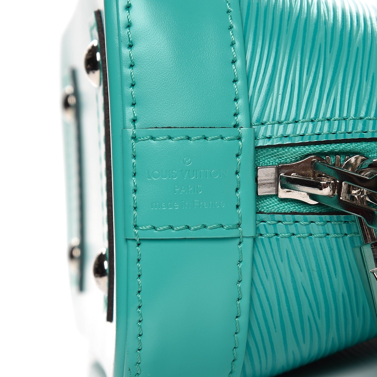 Louis Vuitton Epi Alma BB Turquoise 8 of 9