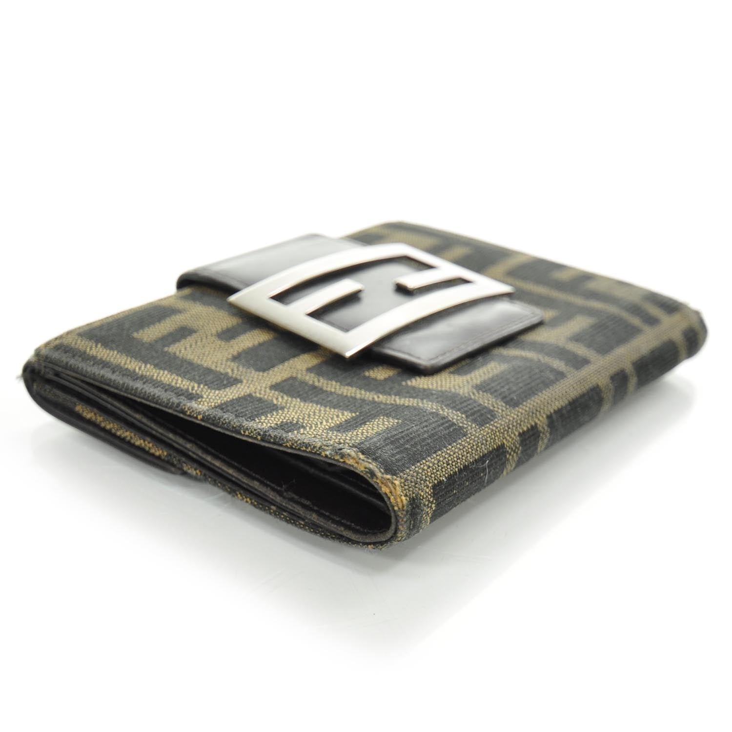 Fendi Zucca Compact Wallet Tobacco 5 of 9