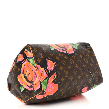 Louis Vuitton Monogram Roses Speedy 30 4 of 15