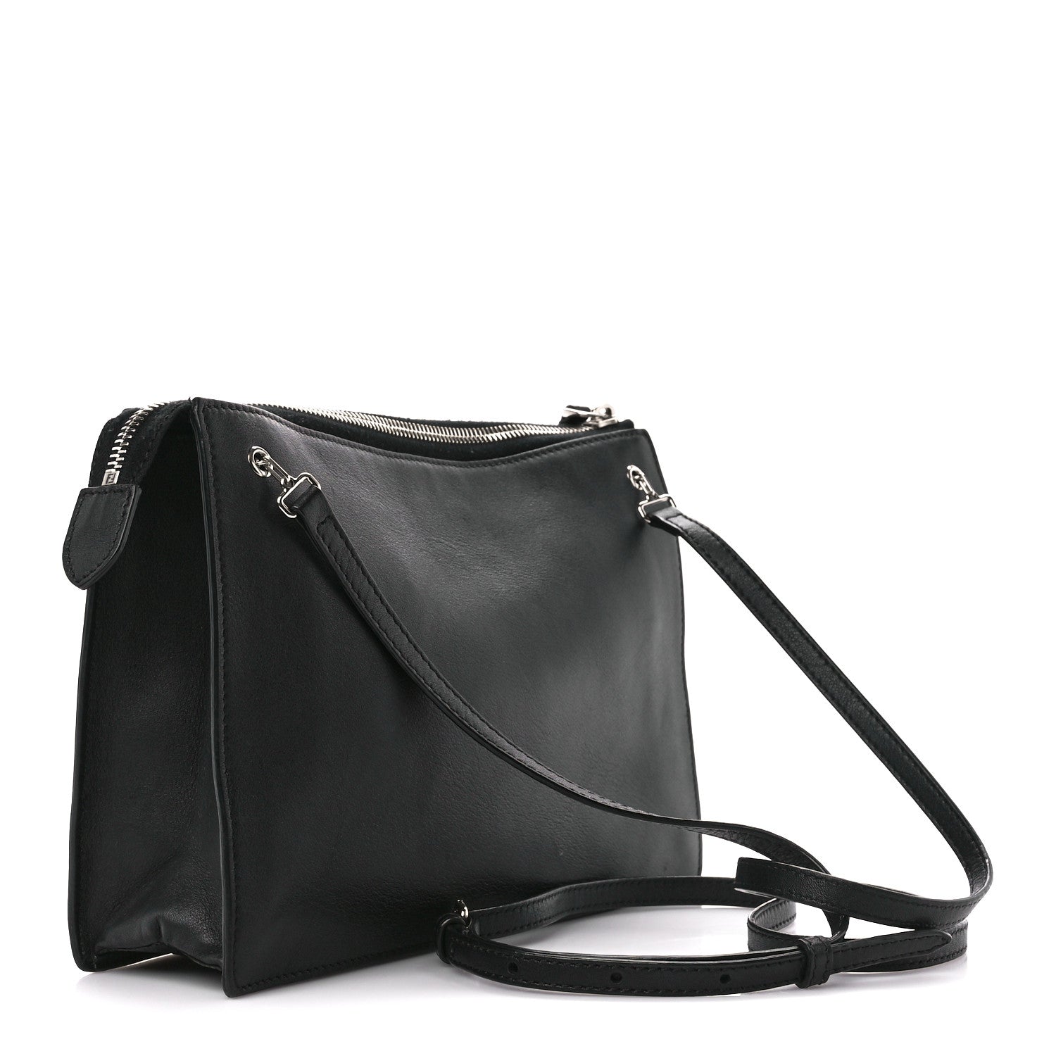 Fendi Vitello Dolce Fox Elaphe Ayers Hypnoteyes Min 2Jours Pouch Black Giallo Multicolor 3 of 15