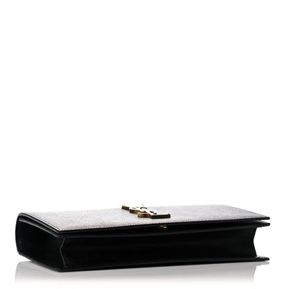 Saint Laurent Grain De Poudre Classic Monogram Kate Clutch Black 4 of 12
