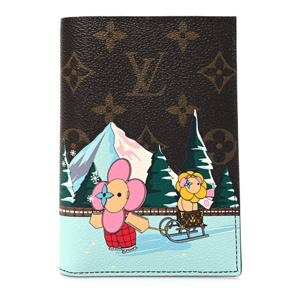 Louis Vuitton LOUIS VUITTON Monogram 2023 Christmas Animation Alpine Passport Cover Pink 1 of 7