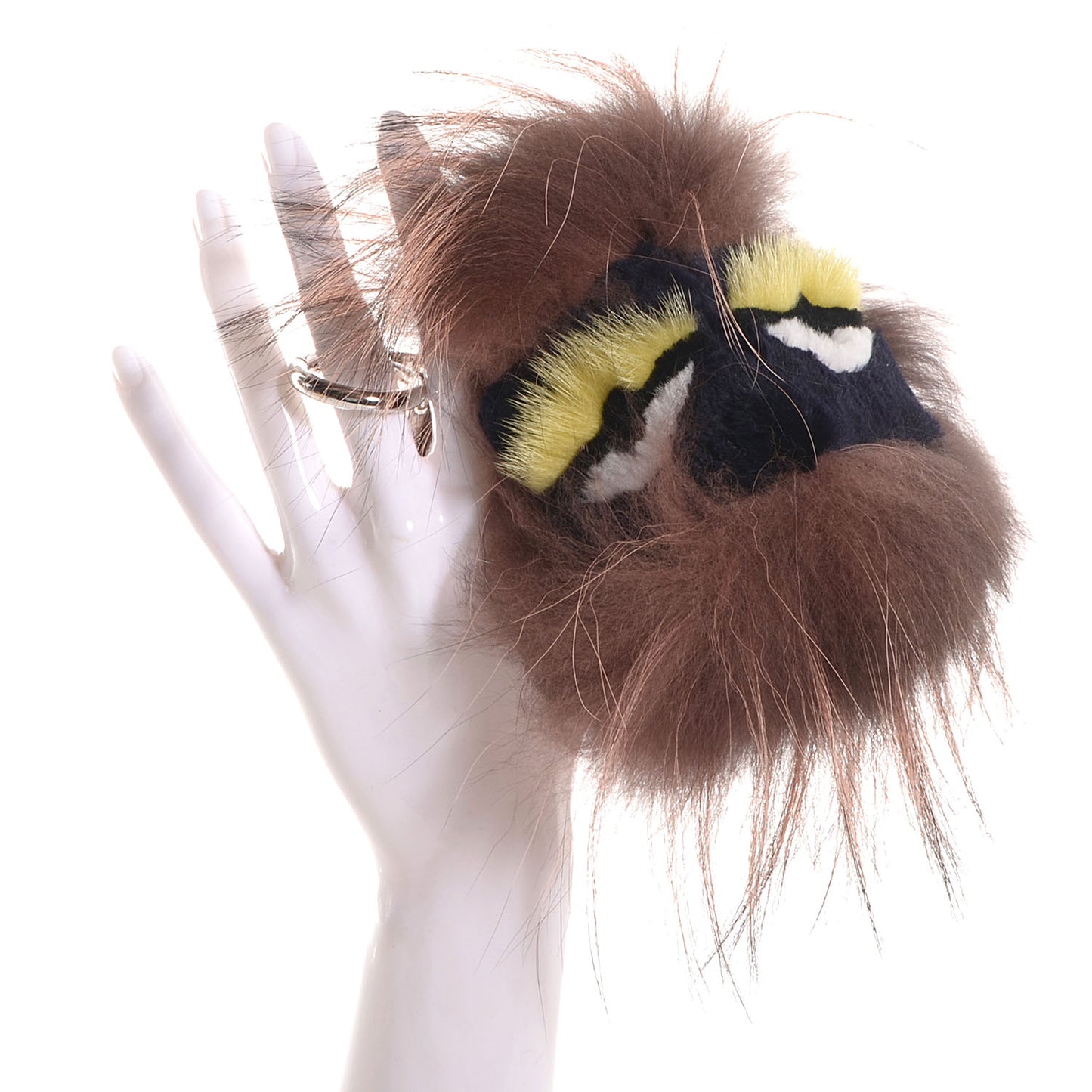 Fox Mink Rabbit Fur Vitello Flamingo Archy Monster Bag Bug Charm Cipria Multicolor Black