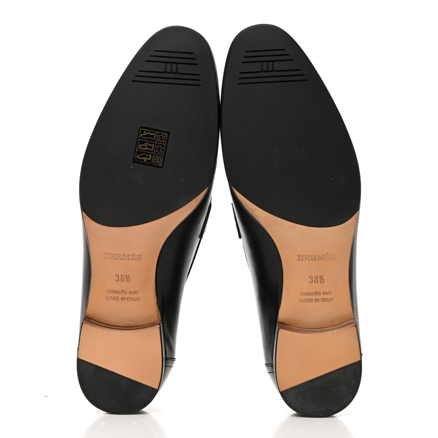 Goatskin Womens Paris Loafers 38.5 Black