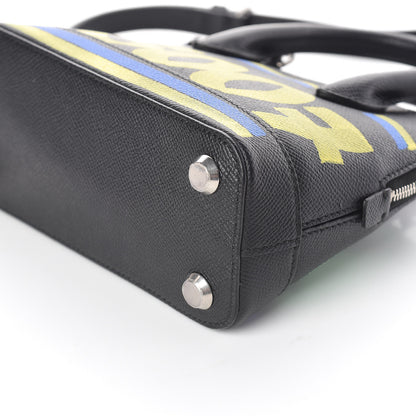 Balenciaga Signature Grained Calfskin Car Tag Print XXS Ville Top Handle Bag Black TBC 8 of 9