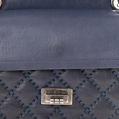 Chanel Aged Calfskin Quilted 2.55 Reissue Mini Flap Navy 17 of 17