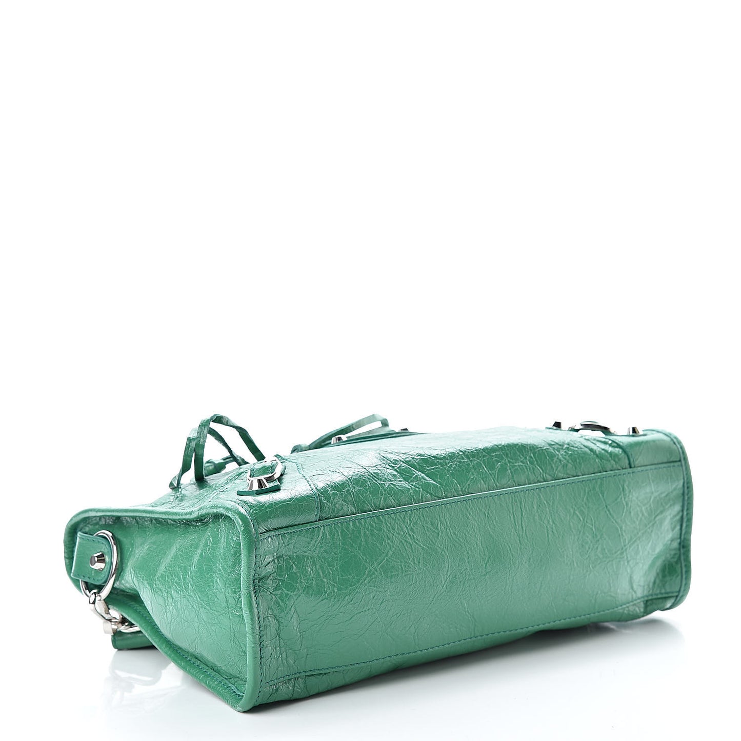Agneau Classic Silver Hardware S City Magic Green